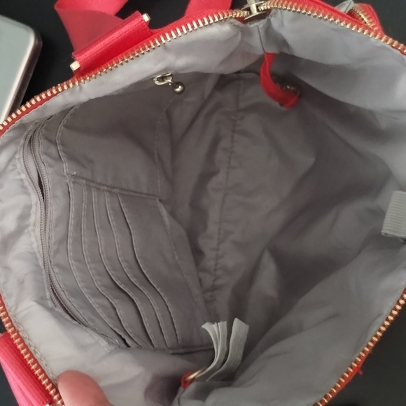 Baggallini Crossbody purse bag organizer pockets red adjustable strap Baggallini - Picture 9 of 16